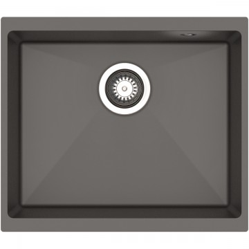 Pyramis 070244211 Υποκαθήμενος Νεροχύτης από Συνθετικό Γρανίτη Μ50xΠ40cm Iron Grey